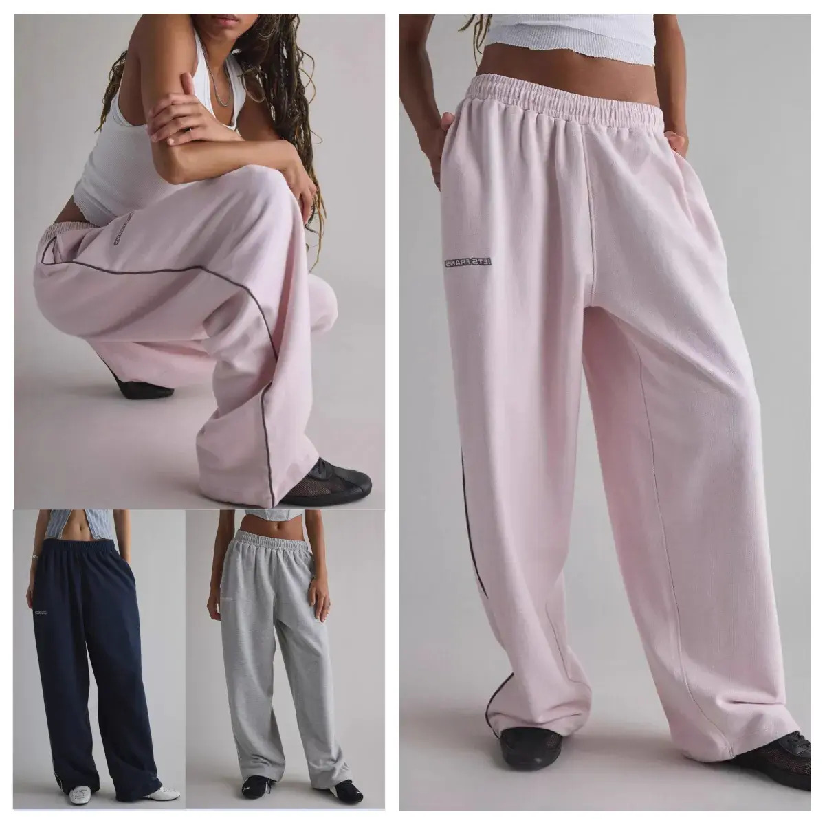 Pant Woman Designer Women's Pants Iets Frans Women Men Wide Leg Sweatpants Embroidery cargo pant woman Cute High Waisted Baggy Flared Revive Ca
