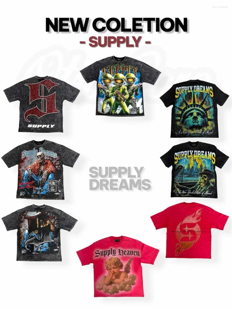 Men's T Shirts Dark Aesthetic Retro Pattern Tee Punk Hip Hop Street Style High Quality Breathable Oversized Harajuku Daily Wear Clothes