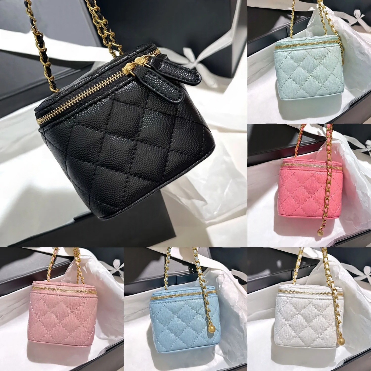 Cases Makeup bag Micro Vanity Mini Bag Crossbody Sheepskin Shoulder Designer Tiny Cosmetic Nano Make Up Bags Coin Purse Wallet