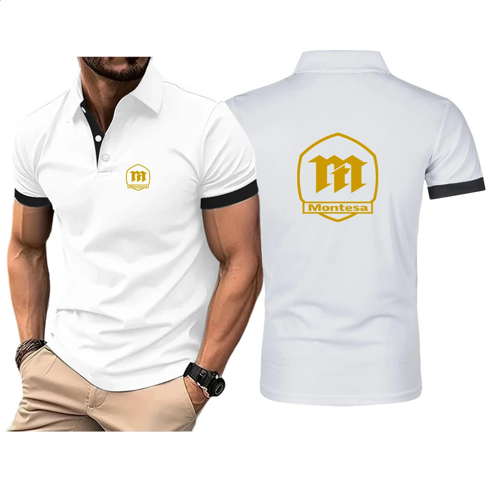 Montesa Espana Motorcycles Lightweight Polo Shirts Mens Summer Quick Dry SPF Performance Polo Tee Short Sleeve Tops 260625