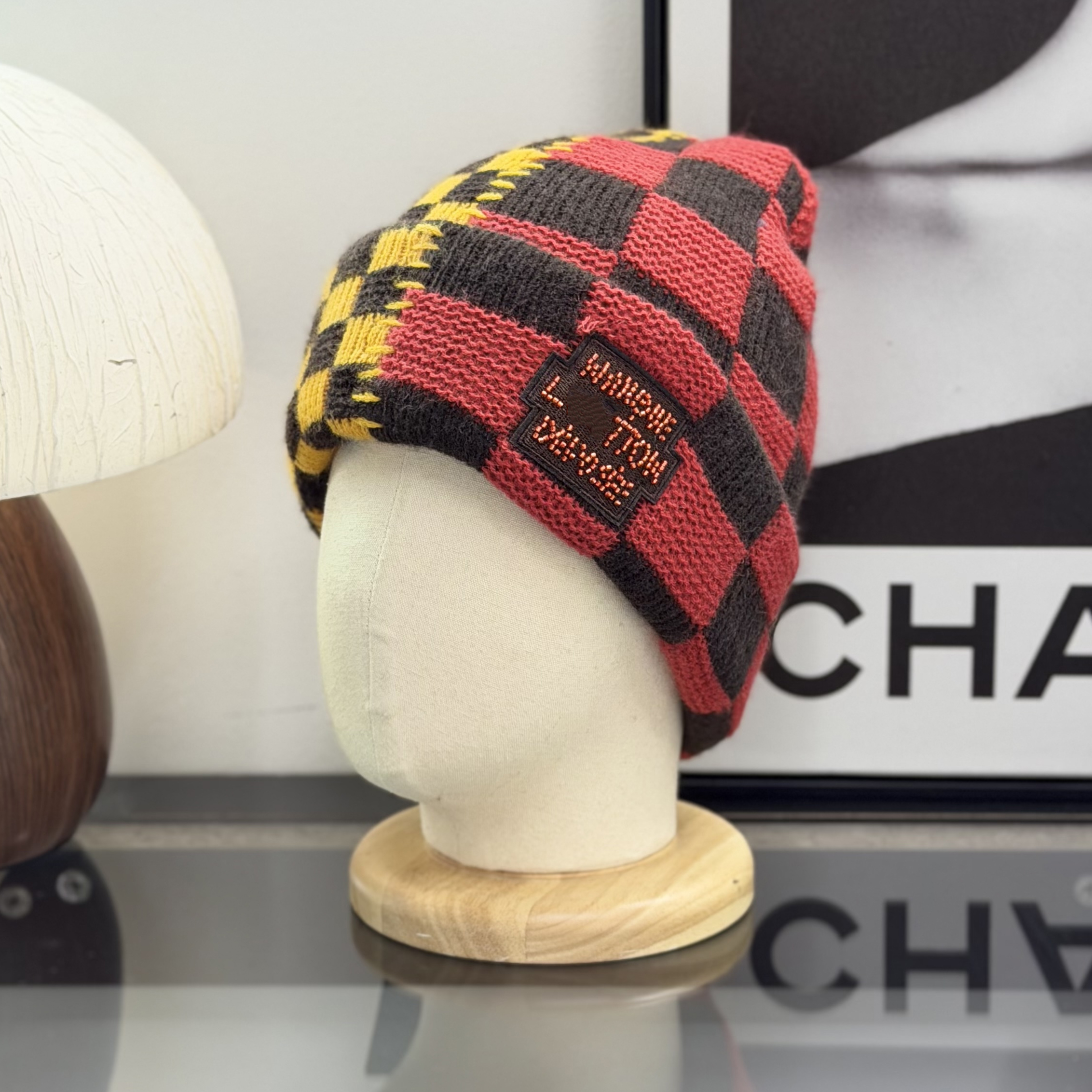 Nouveau designer de laine pour hommes et femmes chapeaux tricotés damier luxueux classique cadeau de laine chaude à la mode avec boîte d'origine