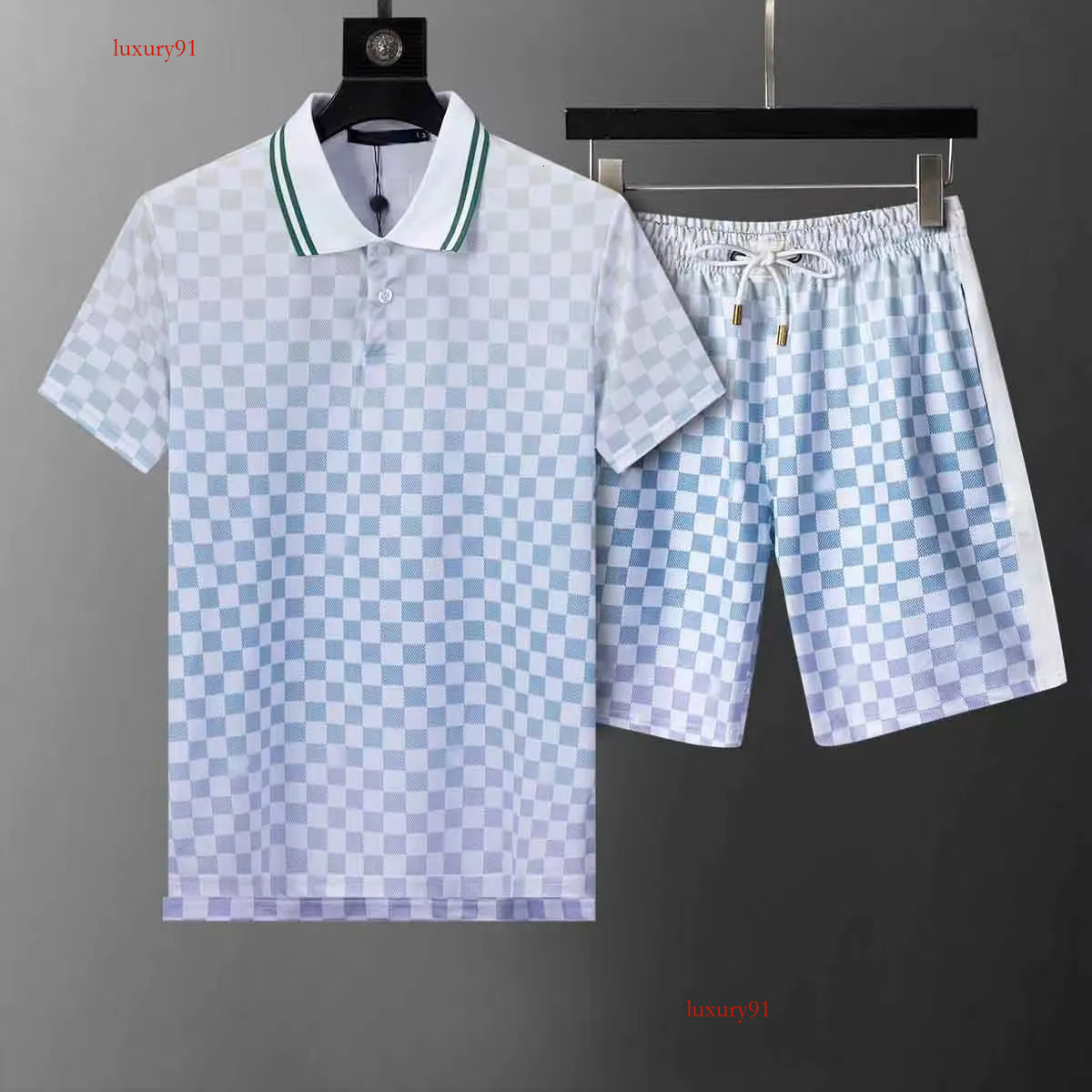 2026Ss Designer Mens Tracksuits Sets Jogger Sweatshirts Sports Jogging Suits Two Piece Set Shirt Summer Printed Short Sleeve Shorts M-3XL