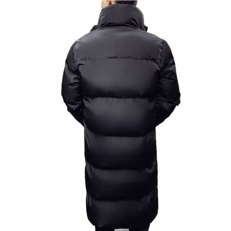 2025 New Down Mid Length Warm Standing Collar Cotton Jacket Winter Fashion Casual Men's Street Clothing Size 5XL-M W260626