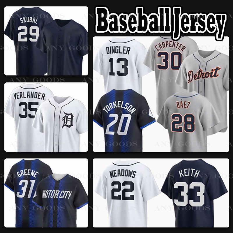 29 Tarik Skubal Tigers Jerseys 30 Kerry Carpenter 35 Justin Verlander 31 Riley Greene 13 Dillon Dingler Detroitss Parker Meadows Keith Kirk Gibson A