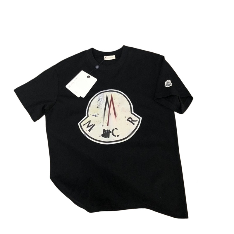 Mens Designer Clothes T-Shirt with Vintage M Letter u0026 Badge Print Premium Cotton Crew Neck Tee for Men Trendy Urban Shirt Polo Style Fit