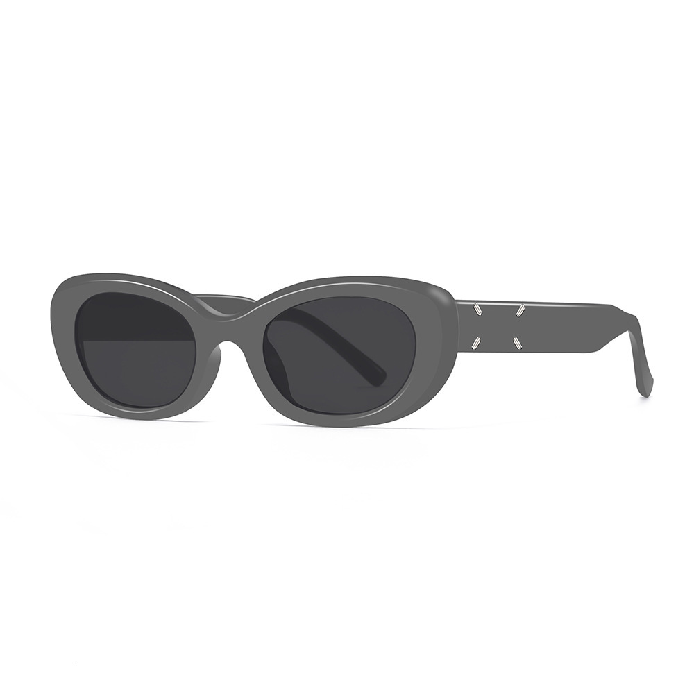 Korean Version New Mengling Same Style GM Cat Eye High-end Sense Female Trendy Hot Girl Glasses retro Sunglasses Men wholesale
