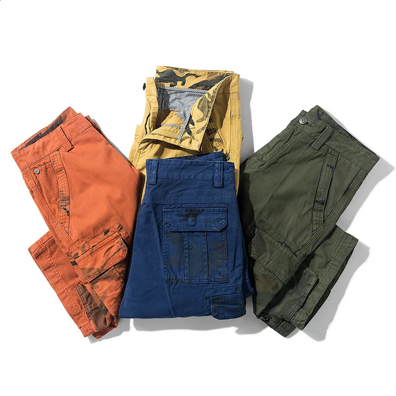 Summer Camouflage Tactical Cargo Shorts Men Khaki Jogger Military Cargo Shorts Men Cotton Casual Loose Men Shorts 260625BJ