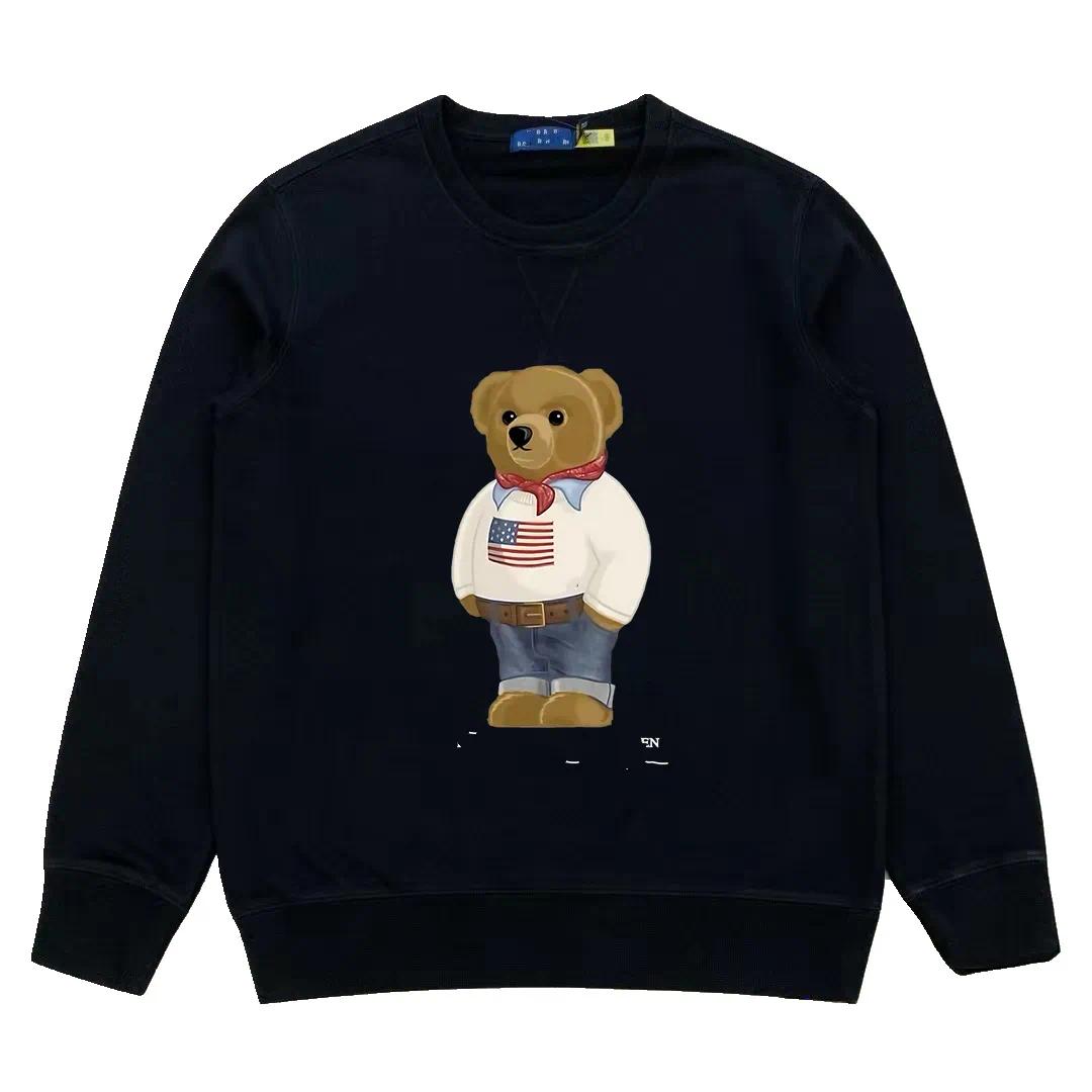 Hoodies Designer Men Clothes Mens Designer Hoodie Blue Teddy Bear Print Sweatshirt - Winter Pullover with Long Sleeves for Casual Wear