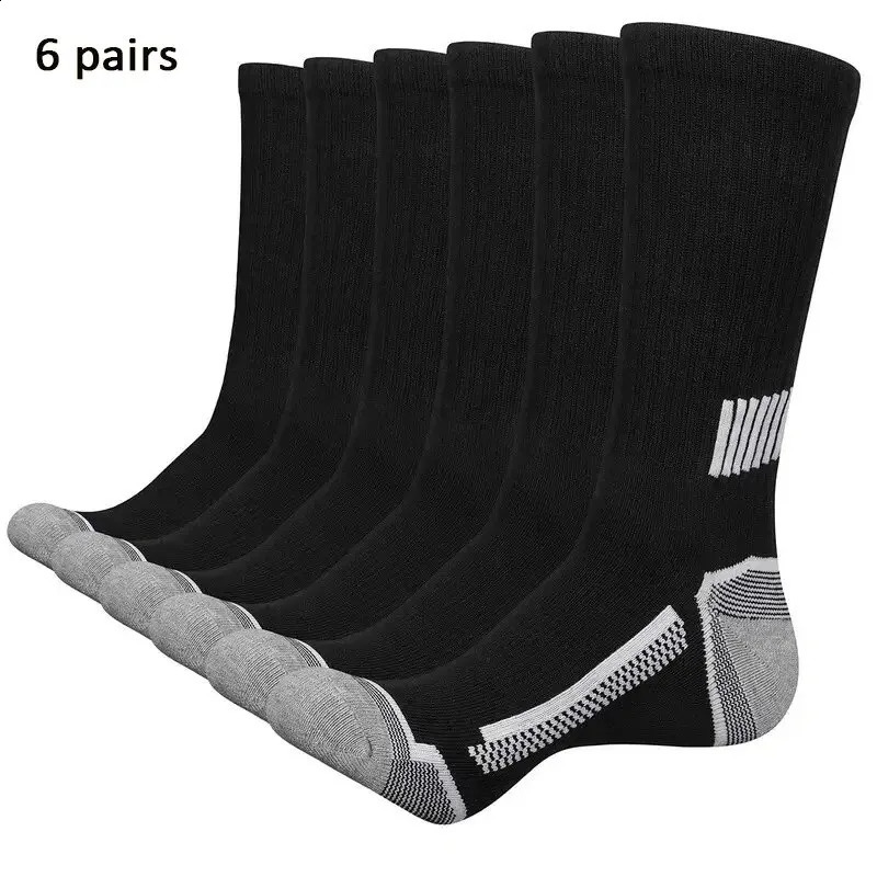 6 Pairs of MENS Sports Socks Sweat Absorbing Comfortable and Breathable Suitable for Training Outdoor Running 260625