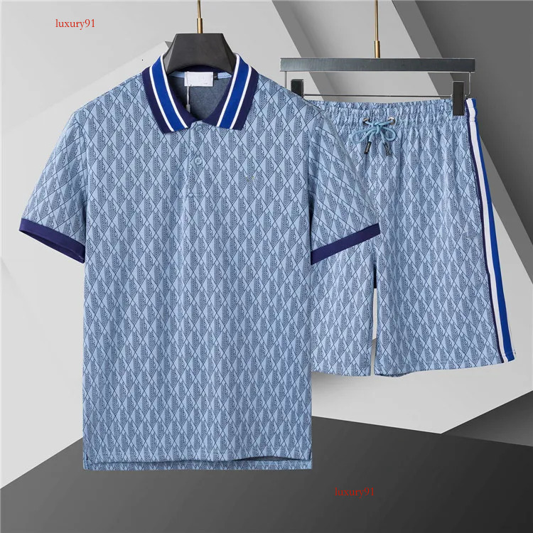 Designer Mens Tracksuit Summer Fashion Male Sets Letters Print Short Sleeve Tees Suit High End T Shirts Tops And Shorts 2 Piece Set Men M-3XL