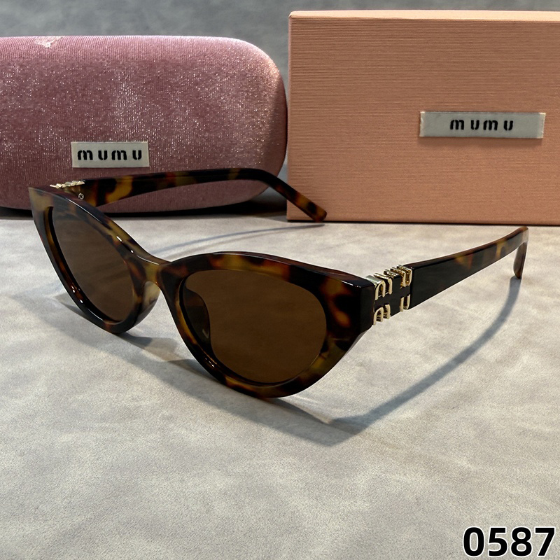 MU Designer Sunglasses For Women UV400 Protection Glasses Black Brown Transparent Tortoise Mens MM Clear Frame Cat Eye Luxury Sunglasses Daily Be-image-885142332