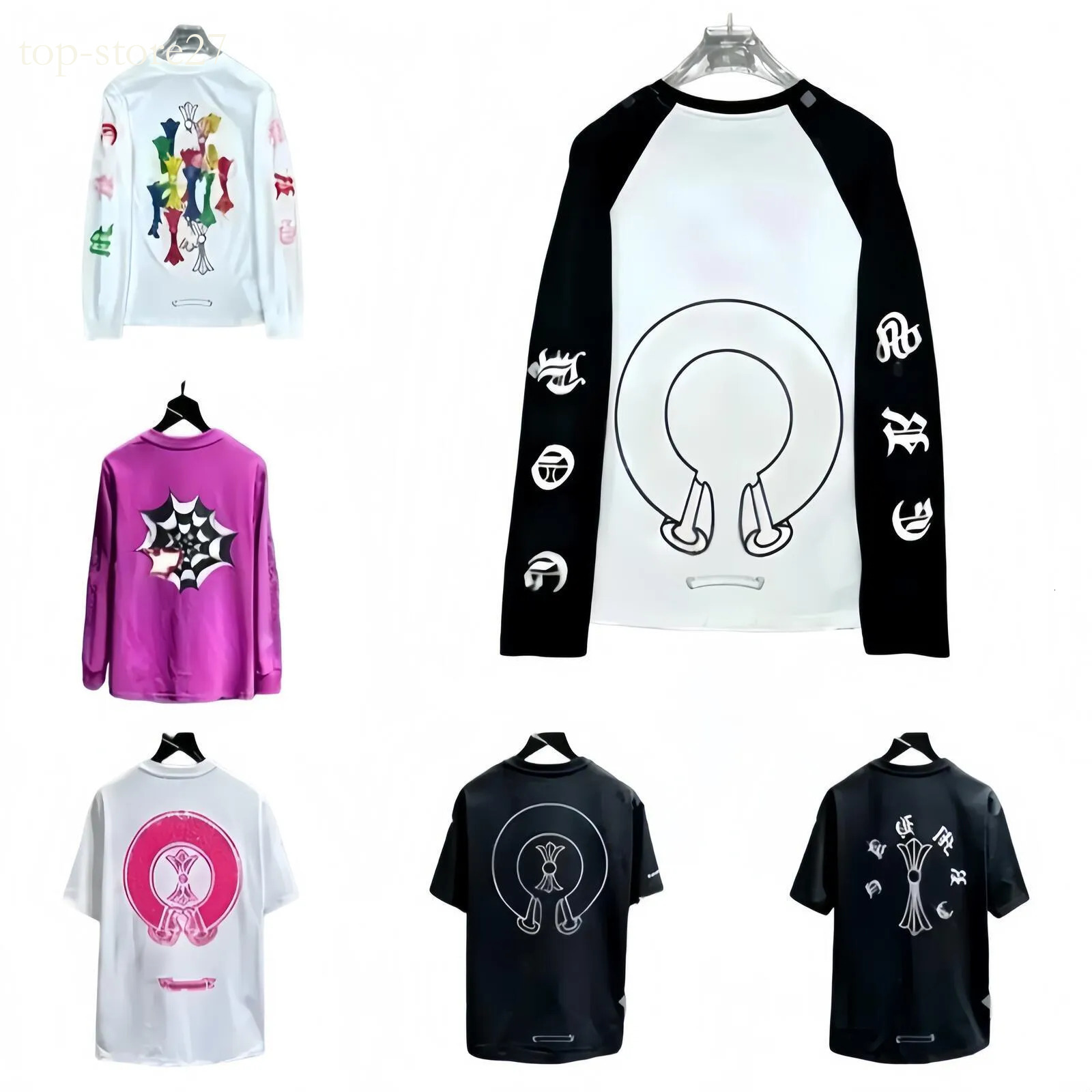 Chrome Shirt Designer T Shirt high quality Chrome Shirt Tee Street Cotton Printing Tee Shirt Luxe Pure Cotton Short Sleeve Casual Womensr ch long sl