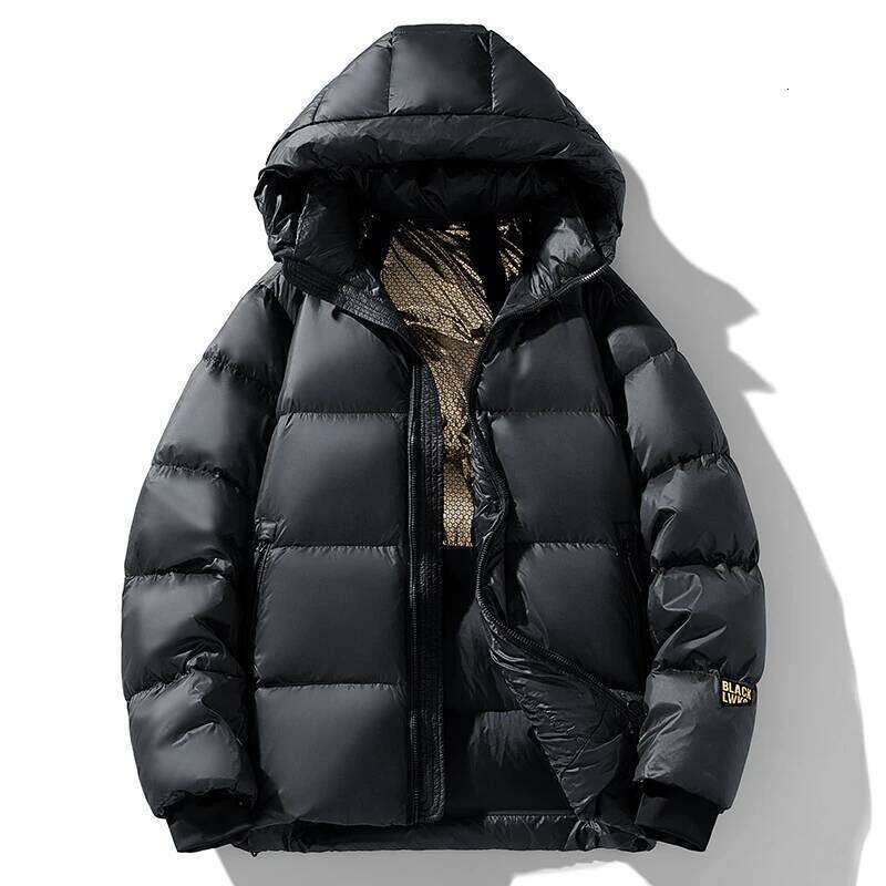 White Black Gold Design Fashion Versatile Winter Down Jacket 2025 New Windproof Hooded Brand Men's Clothing 5 W260626