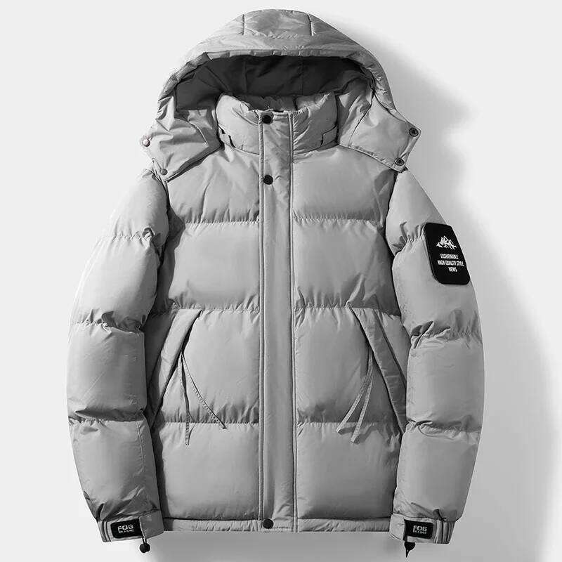 Outdoor Men's Hiking Camping Windproof Breathable Warm Cotton Clothing Winter Comfortable Fashionable and Trendy Hooded Jacket W260626