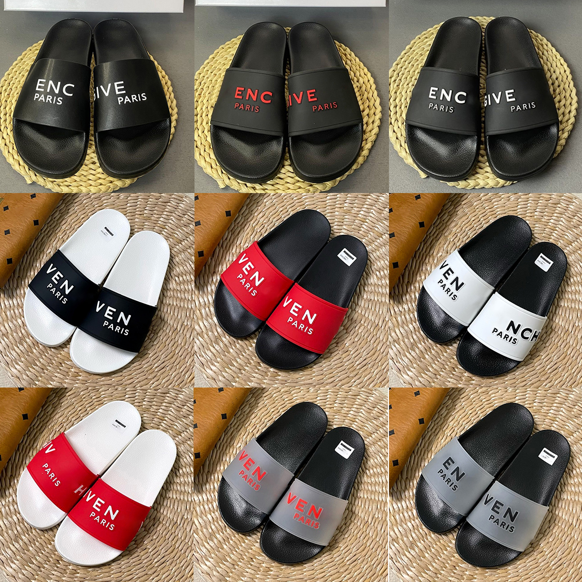 Latest model sandal slippers Summer slipper Beach pool sandale luxury Designer slide Home shoes mens womens tazz Rubber Mule 10a couple Flip flops S