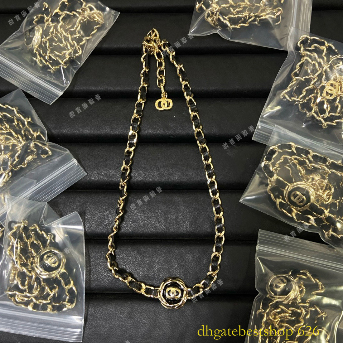 With Gift Box Designer channels necklace High-End Feathered Leather Women Collarbone Chain Trendy Necklace cc necklace