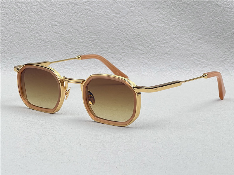New fashion design square sunglasses JEAN metal and acetate frame simple and elegant style high end outdoor UV400 protection eyewear Stylish