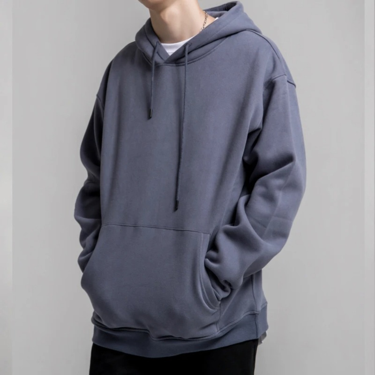 2026 Gym Clothe Set Casual Men Fleece Warm Everyday Hoodies Hip Hop Solid Thick Pullover Autumn outdoor Winter Tops Long Sleeve Fitness Yoga Outfits