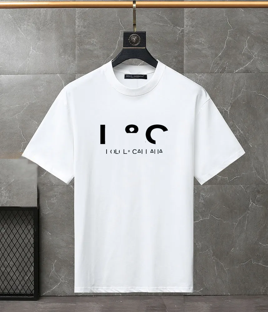 Verano Camiseta de manga corta con cuello redondo para hombre, estampado gráfico con logotipo, camiseta ligera de algodón suave, ropa de calle infor