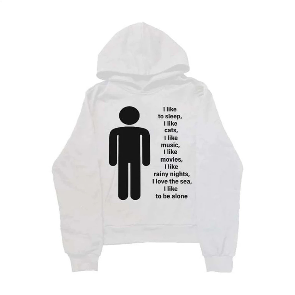 High Street Casual Men Letter Printed Hoodie Sweatshirt Pullover Hip hop Y2k Long Sleeve Hooded Top for Everyday Urban Wear 260625