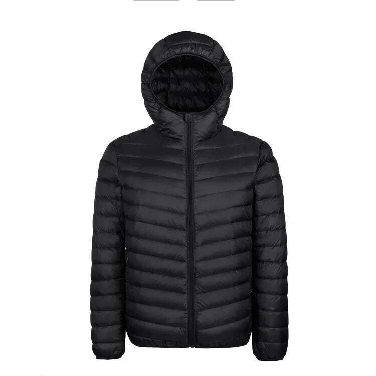 2025Down 2024 New 90% White Duck Super Light Down Jacket Men's Lightweight Thermal Hooded Feather Coat W260626