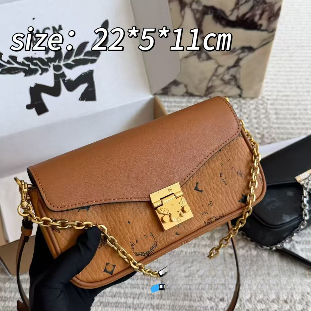 Designer New Classic Printed Messenger Chain Bag, Fashionable Retro Versatile Underarm Shoulder Crossbody Small Square Bag