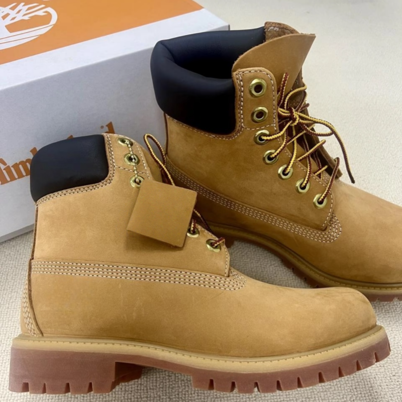 TOP tims boot Designer luxury Boots Shoes Men Waterproof Ankle Classic Martin Casual Shoe Cowboy Red Blue Black Pink Hiking Motorcycle Boots Martin
