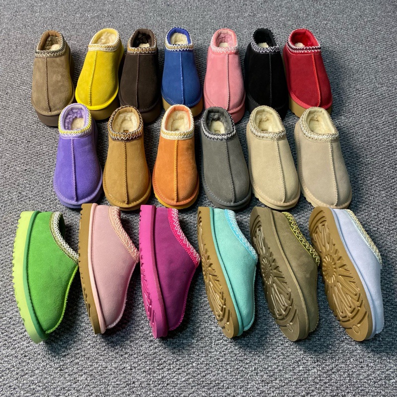 Designer snow boots womens uggswoman slipper Tasman slippers Australia platform Boot tazz slide mustard seed ultra mini slipper chestnut winter ankl