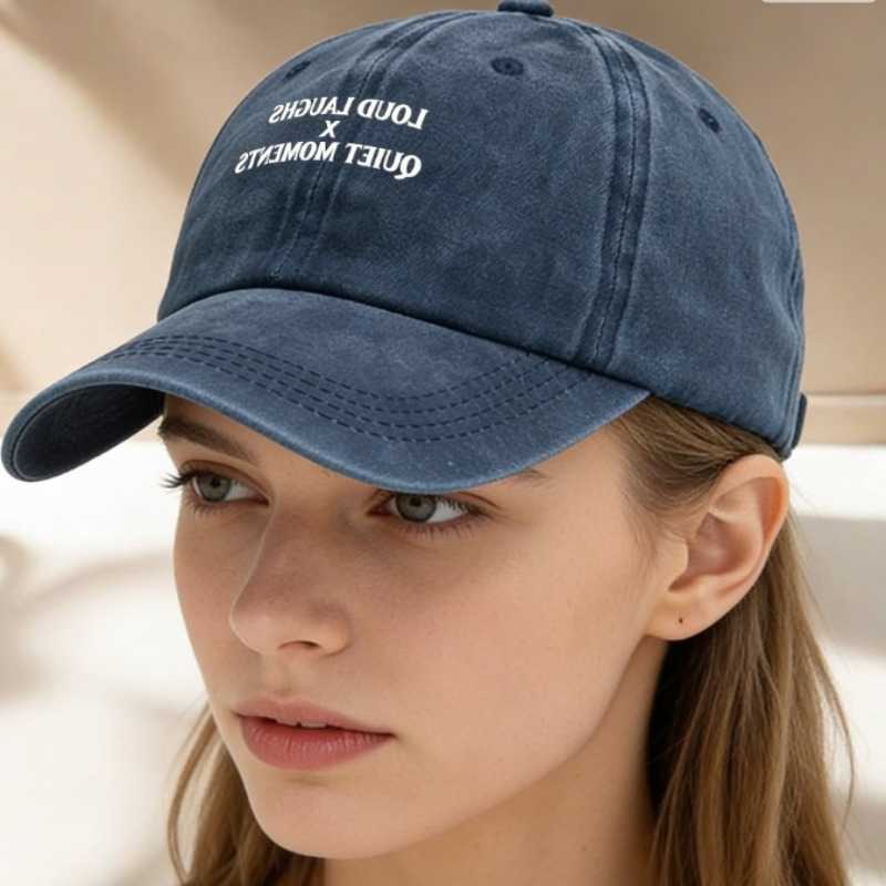 Trendy Quality Unisex Retro High Washed Simple Baseball for Outdoor Hiking and Outings M260626