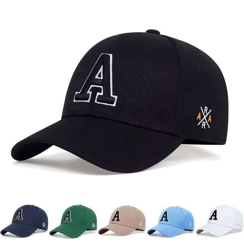 1 Summer Men's Embroidered A Letter Multi Color Duck Tongue Outdoor Sports Baseball Hat W260626