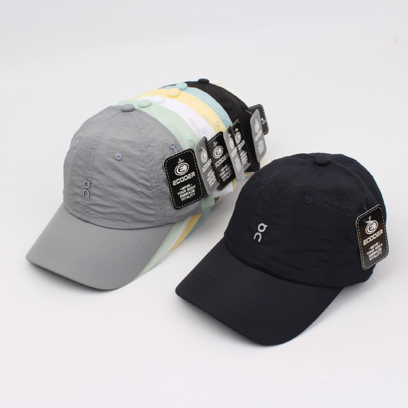 Angpao soft-top quick-dry baseball cap for men and women, versatile, sun-protective, face-slimming, solid color, curved brim sun hat