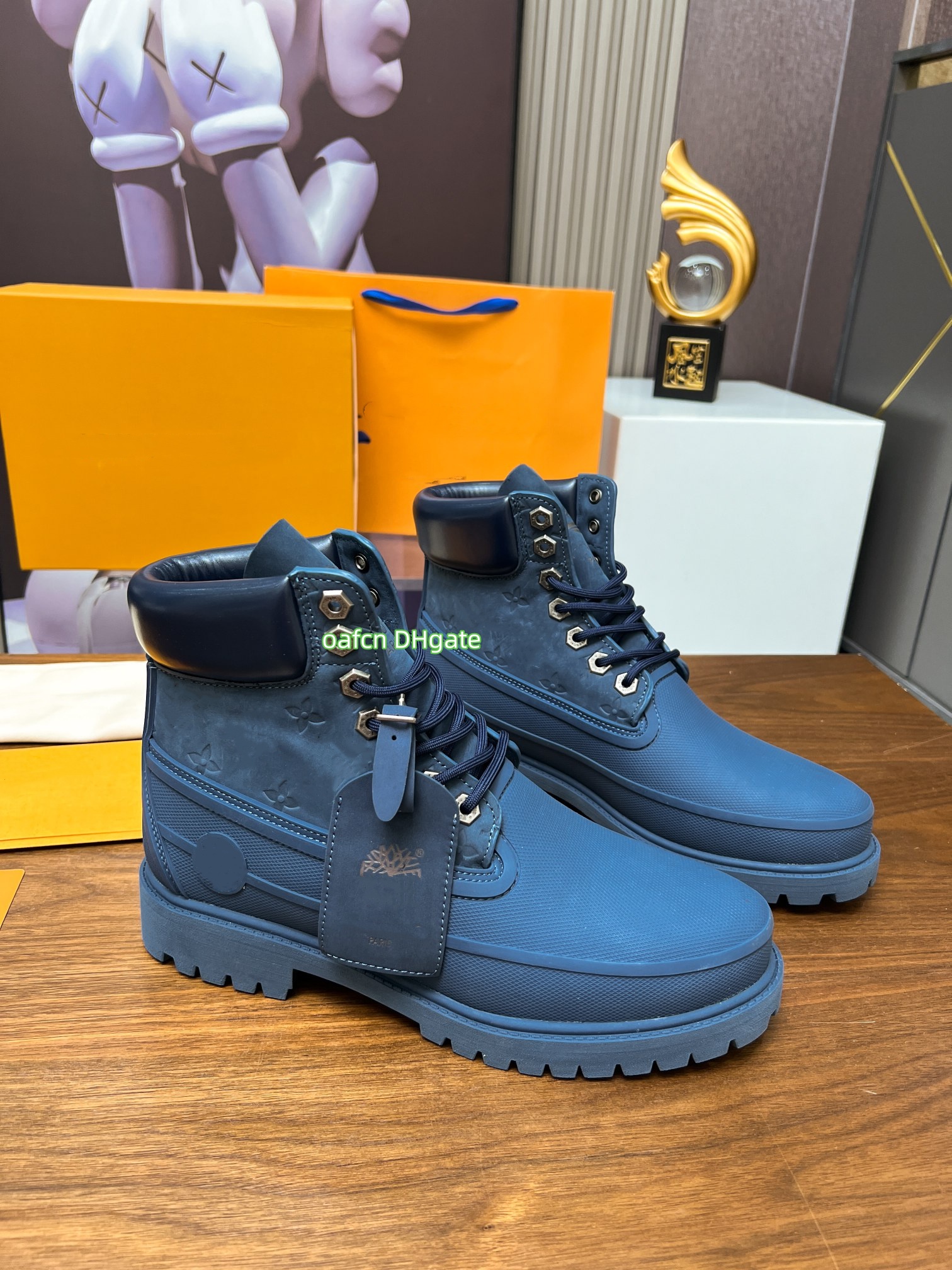 Designer shoes cowhide Martin boots retro high top classic fashion boots Co branded workwear boots cowgirl work boots men's safety toe work boo