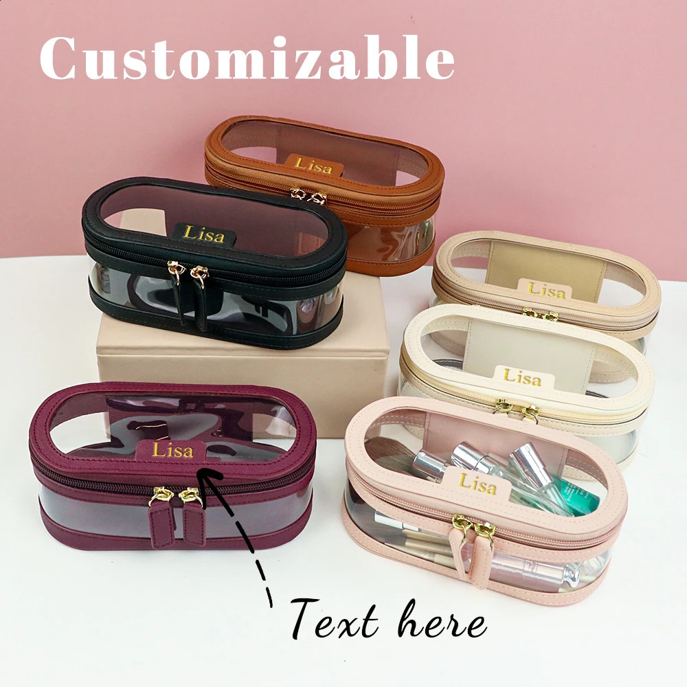 Customized multi-color PU leather PVC makeup and washroom bag with large storage capacity and waterproof makeup bag 260625BJ