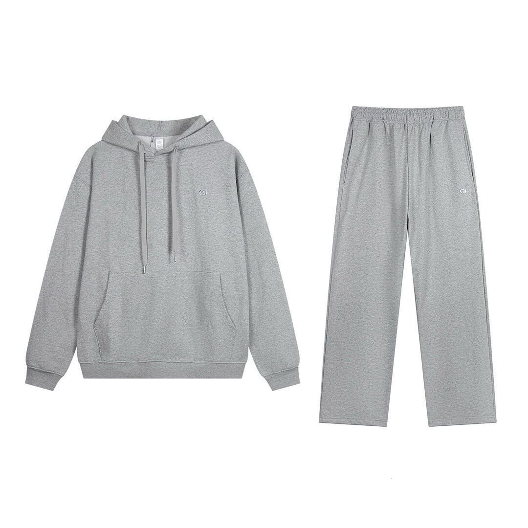Alolysness Tracksuit Designer Men's Hoodies Basic Set Comfort Athletic Lounge Women Sweatshirt Straight Leg Pants Women Sports Alolnesets Pullo