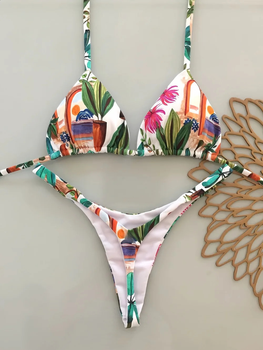 Micro Bikinis 2026 Push Up Women Swimsuits Sexy Swimwear Brazilian Bikini Set Thong Biquini Bead Swimsuit Summer Beachwear 260625