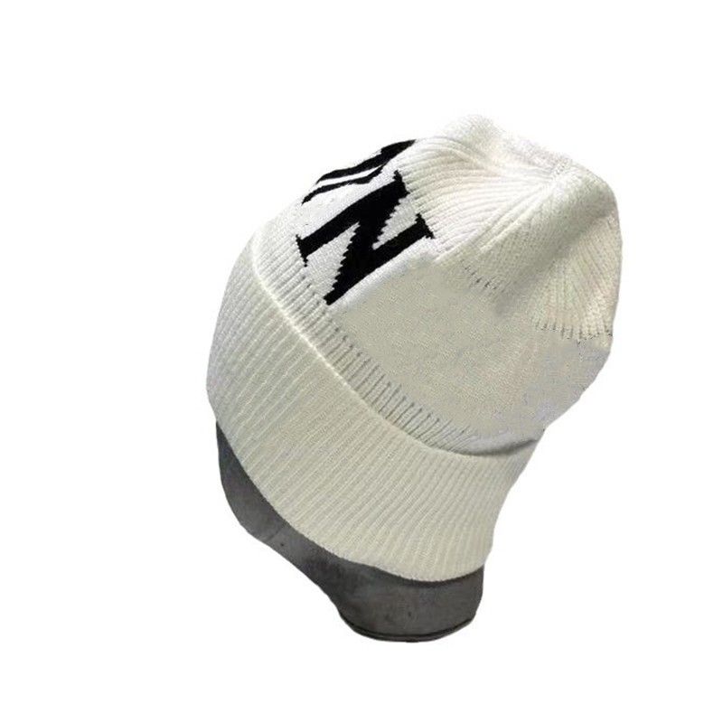White beanie Bonnet high quality Website Version 1:1 Autumn Winter Knitted Cap Women Fashion Wool Hat Designer Casual Hat Men's Beanie AAA