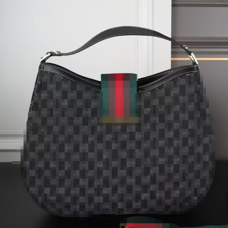 Vintage Web Stripe Hobo Shoulder Bag G G Pattern Designer Canvas & Leather Trim Removable Crossbody Strap Daily Use Women Handbag