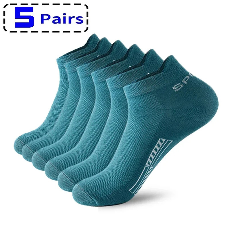 5Pairs Spring Summer Socks Cotton High Quality Men Sports Breathable Casual and Autumn MidTub Meias Size3845 260625