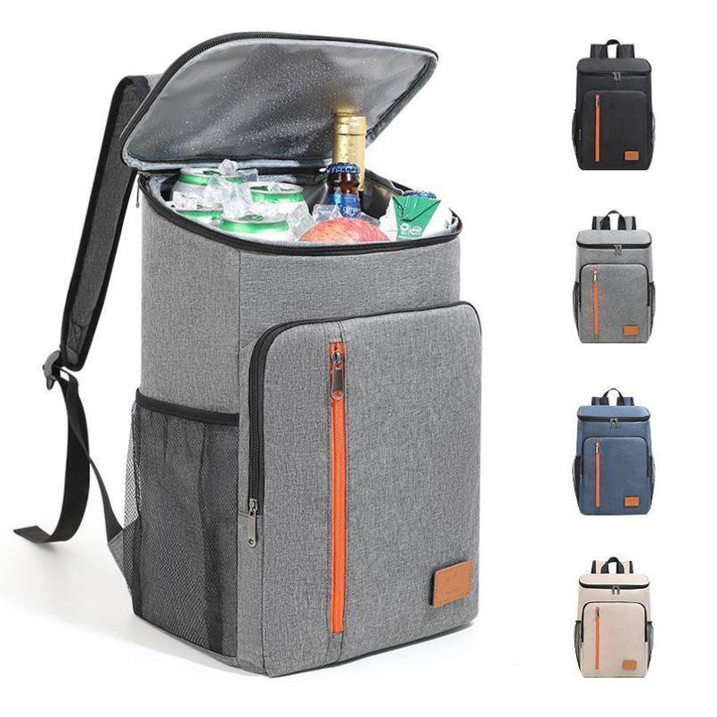 18L Portable Thermal Lunch Bag Food Box Durable Waterproof Cooler Ice Insulated Case Camping Dinner Storage Oxford Backpack w260624
