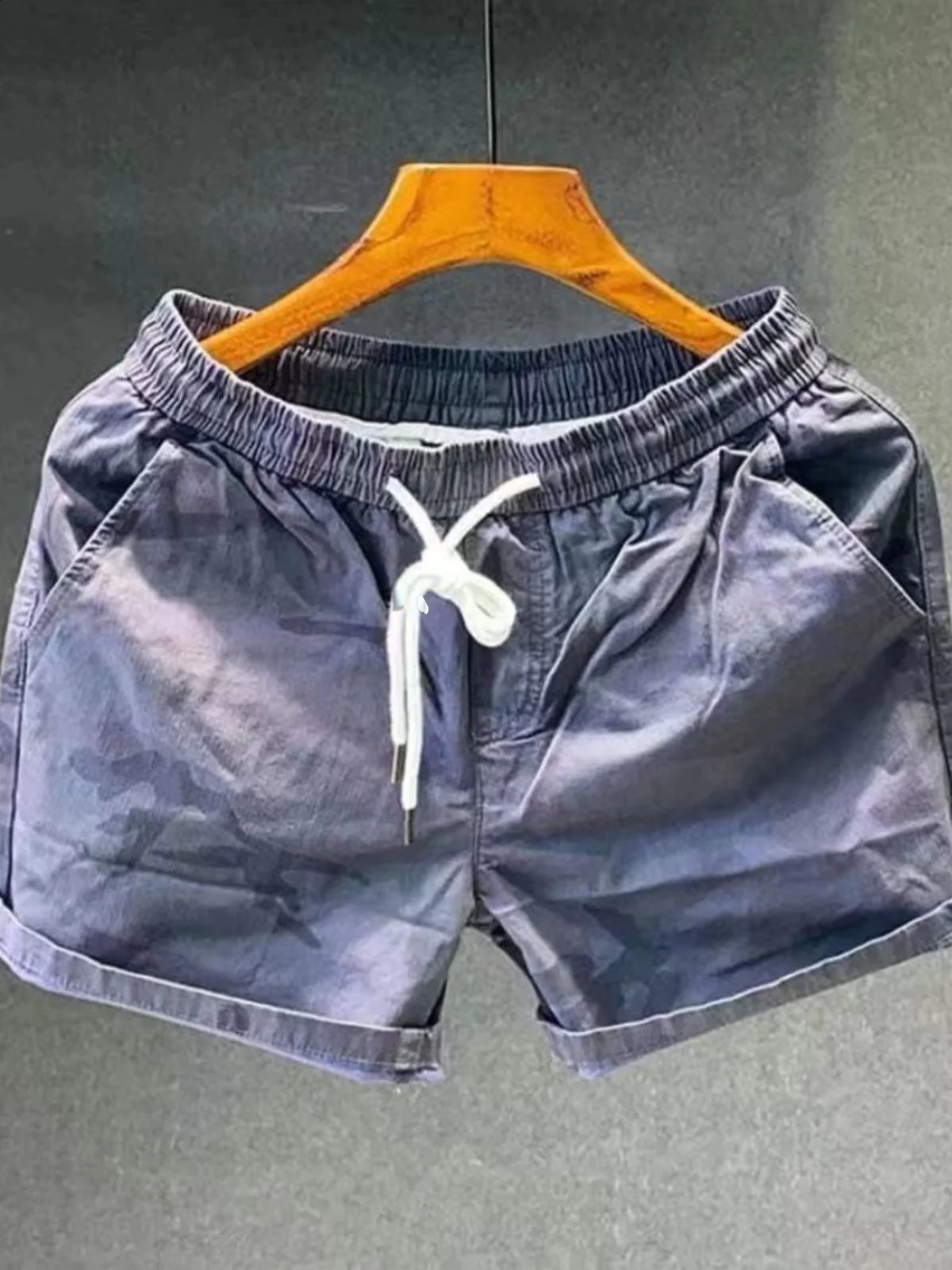 Camouflage Mens orts Pure Cotton Elastic Youthful Summer Ultra-orts Tee-Quarter Length Spor Straight Leg Anti-Bacterial 260625BJ