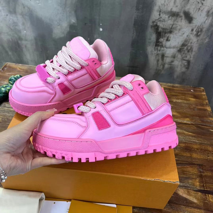 Designer Sneakers Men Women Outdoor Low-top Casual Shoes High Quality Fashion genuine leather Lace up Sneaker classic Platform Trainers size 35-45