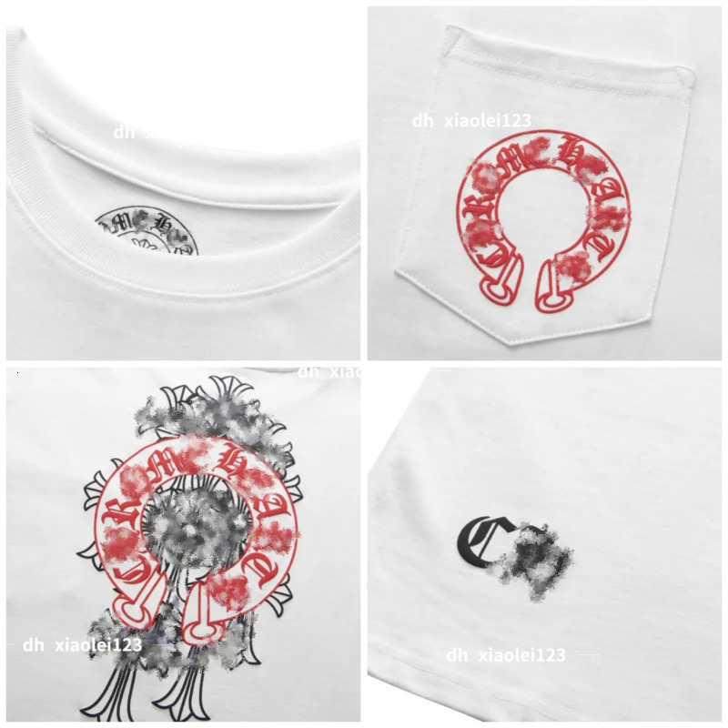 Men Women t shirts chrome shirts Pullover Designer clothes high quality Tops Printed Spring Summer Hip Hop crew neck t shirts long sleeve shirts ssr