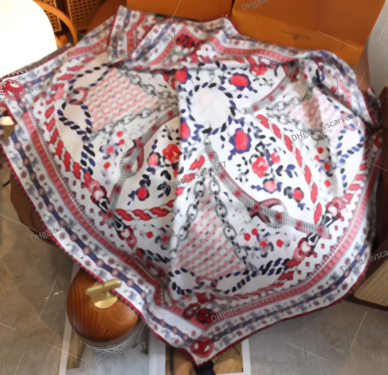 10A 100% silk New Designer Letters Print Floral Silk Scarf double sided printed fabric 18mm Headband Women Geometric Square Handle Bag 90cm
