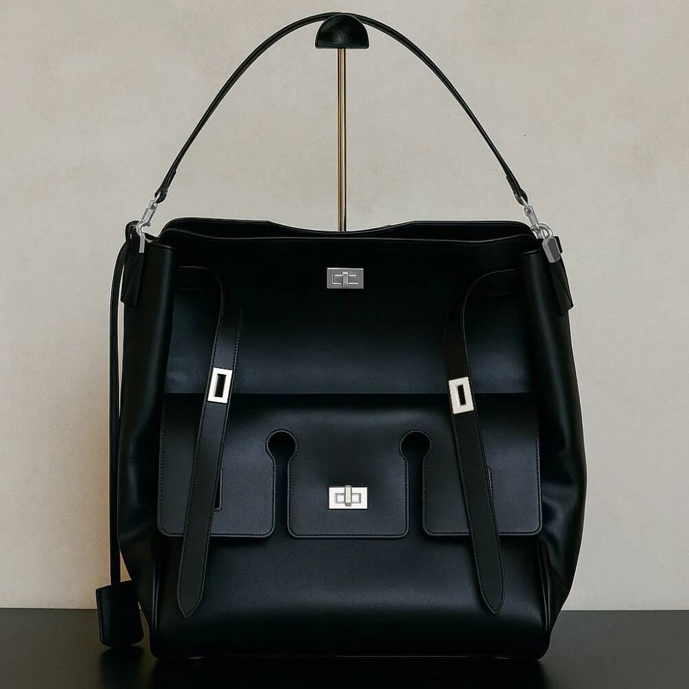 High Quality Locomotive Wind Tote New Leather Cowhide Large Capacity Shoulder Fashion Trend Oblique Span Bag