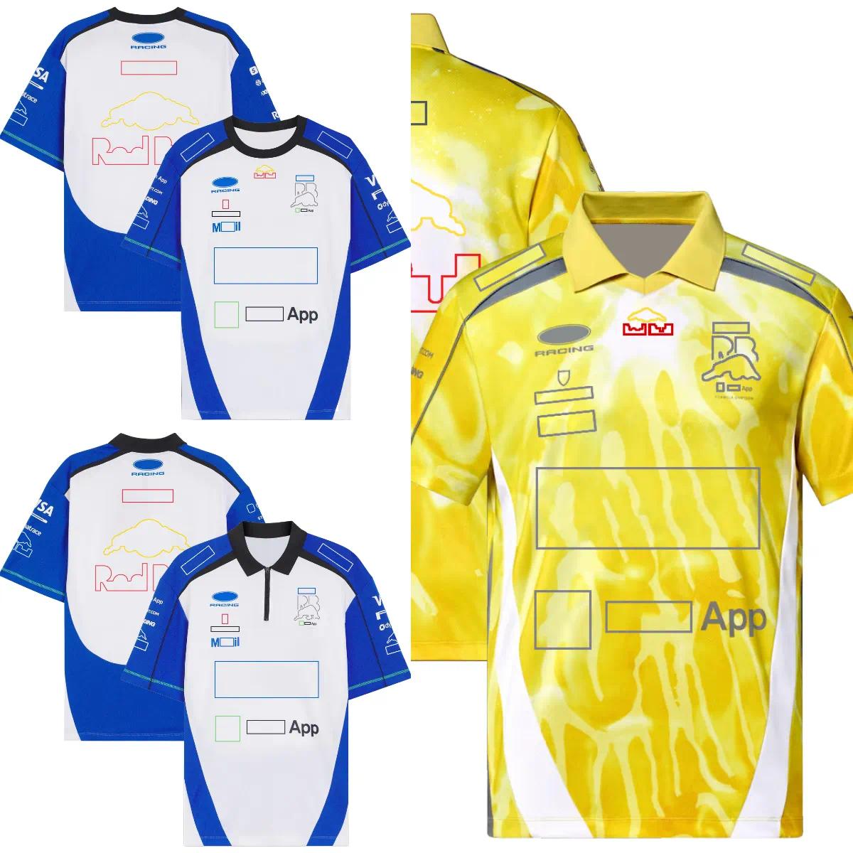 2026 New F1 T-shirt - Formula One Racing Competition Polo Shirt - Sports Brand T-shirt - Summer Racing Quick-Drying Polo Shirt - Driver Short-Sleeve