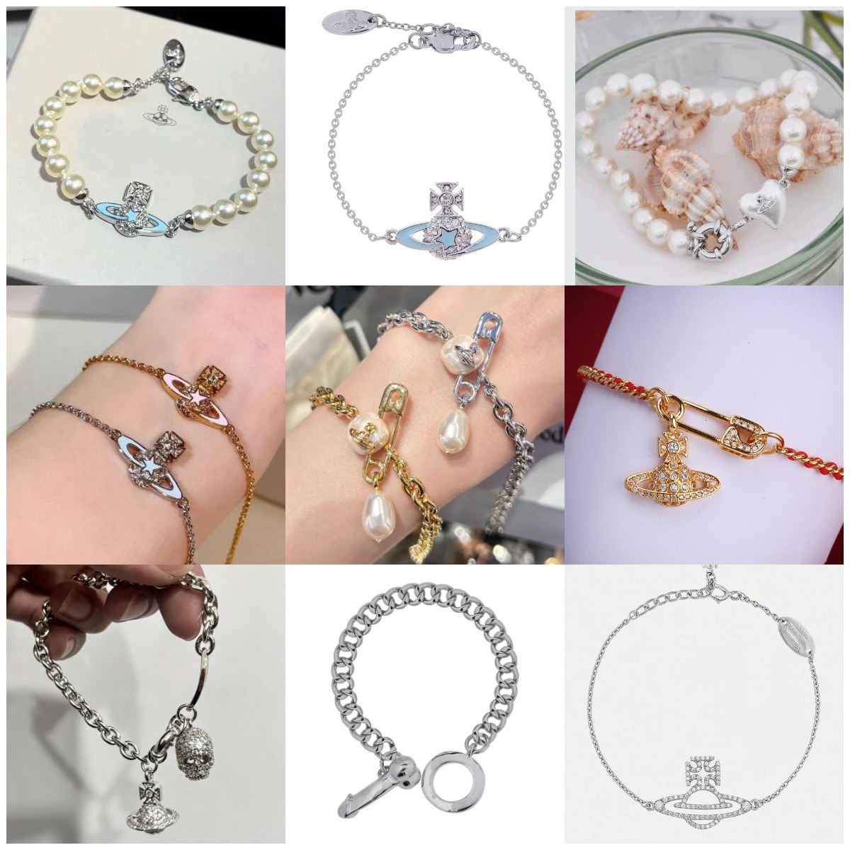 Saturn Jewelry Designer Vivienneewestwood Vivi Ennewestwood Vivienme Viviennelies Westwoodies Bracelet For Woman Bangle Year Red Bracelet Wristband