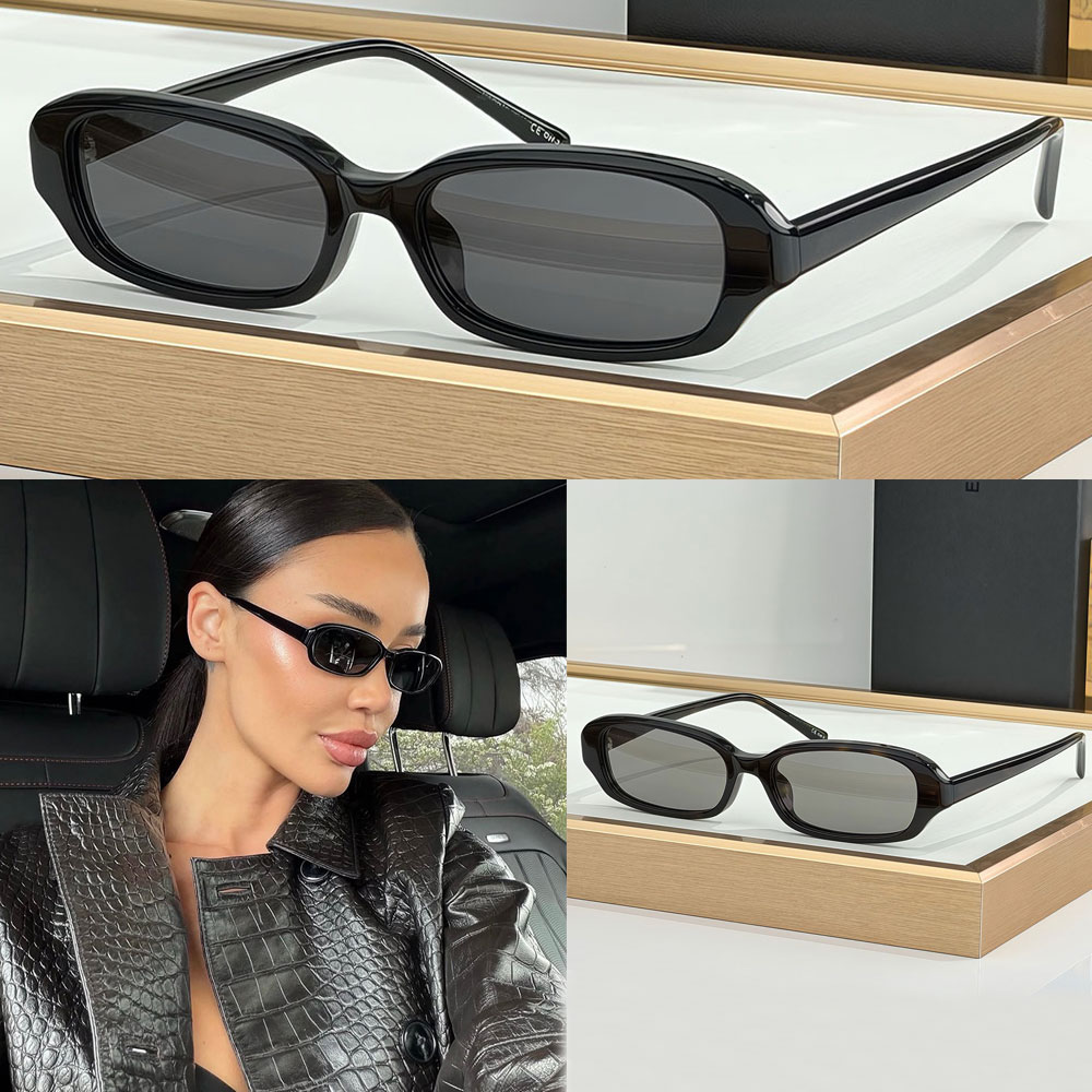 OVAL SUNGLASSES luxury designer womens sunglasses SL872 classic vintage small frame y2k fashion brand sunglasses Black lenses high street style UV P