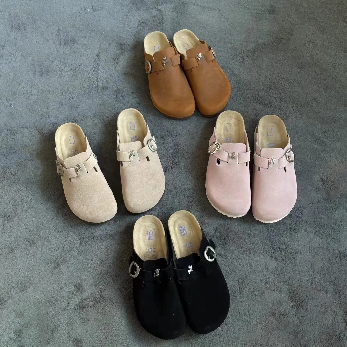 Brand Leather sandal Mules man couple Flip flop half slippers luxury slide Summer Home Flat shoes tazz New Fashion slipper Designer sandals womens O