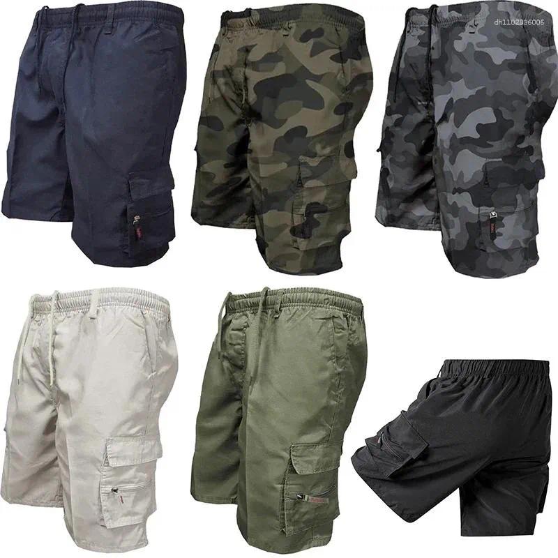 Men's Shorts Summer Tactical Cargo Military Inspired Fashionable Pockets Camouflage Jogging Hiking Work