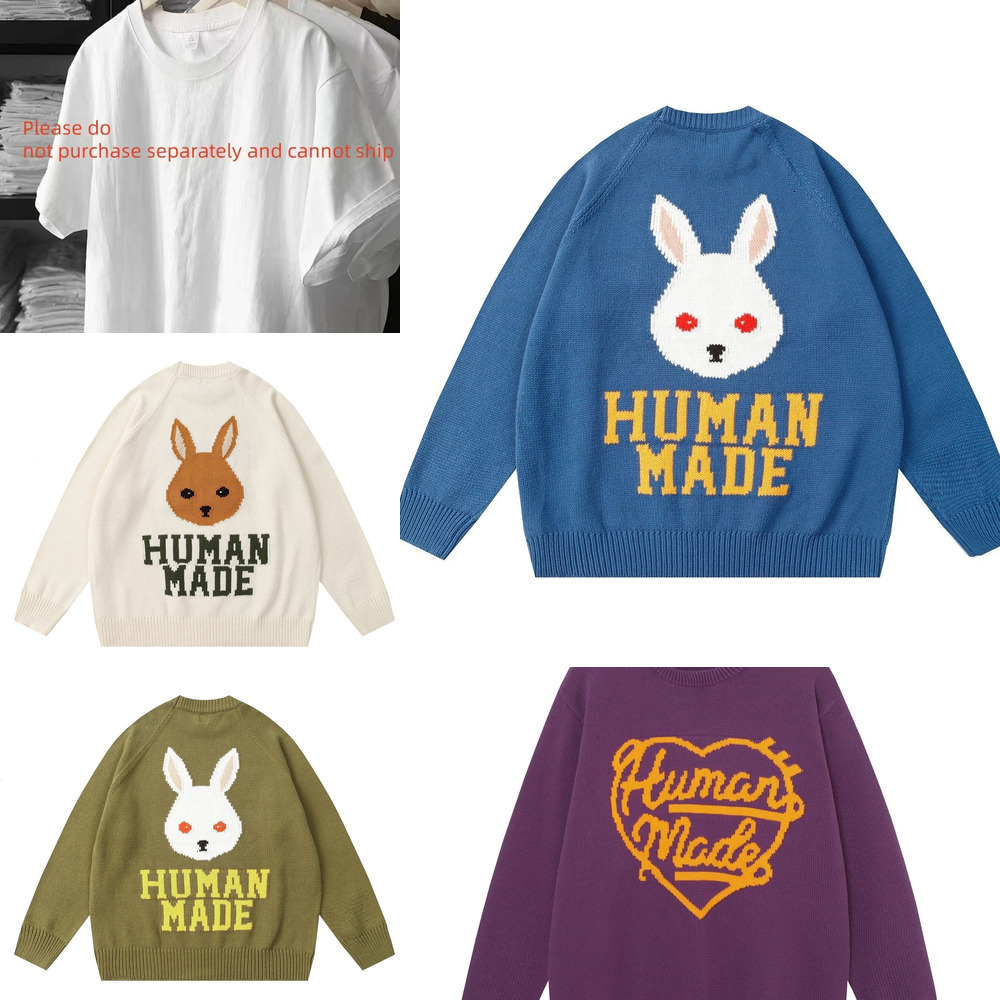 10A humanmade 025 Model Designer Hoodie, Trendy Couple Style, Crew Neck Pullover Embroidered Sweatshirt Loose long-sleeved hoodie for spring and aut